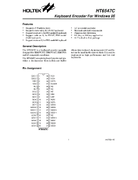 Datasheet HT6547C manufacturer Holtek