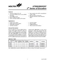 Datasheet HT680 manufacturer Holtek