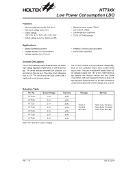 Datasheet HT7330 manufacturer Holtek