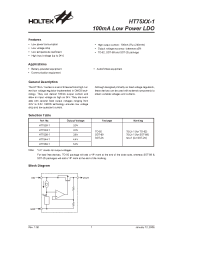 Datasheet HT75XX-1 manufacturer Holtek