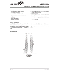 Datasheet HT82K628A manufacturer Holtek