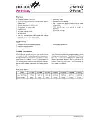 Datasheet HT83009 manufacturer Holtek