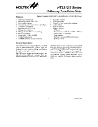 Datasheet HT9312AIT manufacturer Holtek