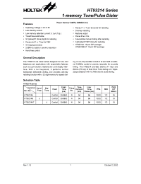 Datasheet HT93214AT manufacturer Holtek