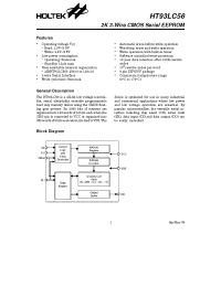 Datasheet HT93LC56 manufacturer Holtek