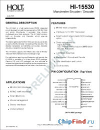 Datasheet HI-15530CDT manufacturer HoltIC