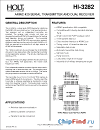 Datasheet HI-3282PJT manufacturer HoltIC