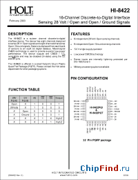 Datasheet HI-8422 manufacturer HoltIC