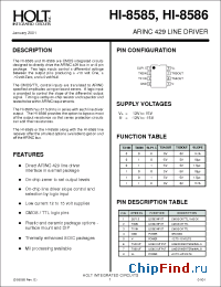 Datasheet HI-8586PSI manufacturer HoltIC