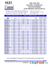 Datasheet PM-DB2701EX manufacturer HoltIC