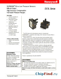 Datasheet DCXL производства Honeywell