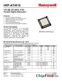 Datasheet HRF-AT4510 manufacturer Honeywell