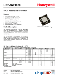 Datasheet HRF-SW1000-E manufacturer Honeywell