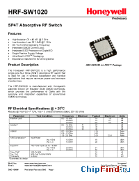 Datasheet HRF-SW1020-B manufacturer Honeywell