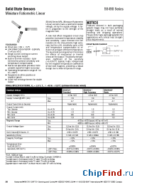 Datasheet SS496A1 manufacturer Honeywell