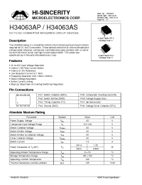 Datasheet H34063A manufacturer Hi-Sincerity