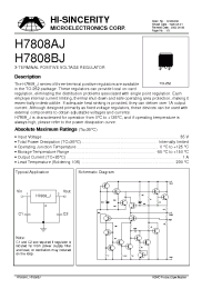 Datasheet H7808BJ manufacturer Hi-Sincerity