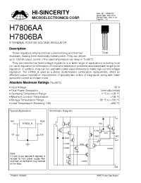 Datasheet H7812AA manufacturer Hi-Sincerity