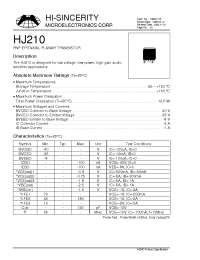 Datasheet HJ210 manufacturer Hi-Sincerity