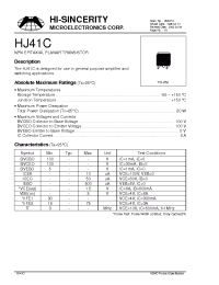 Datasheet HJ41C manufacturer Hi-Sincerity