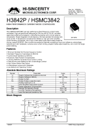 Datasheet HSMC3842 manufacturer Hi-Sincerity