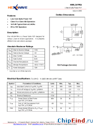 Datasheet HWL34YRA manufacturer HexaWave