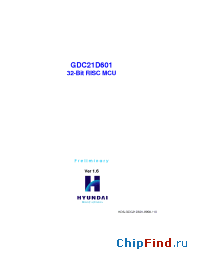 Datasheet GDC21D601 manufacturer Hynix