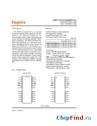 Datasheet GM71CS16400CT/CLT-6 manufacturer Hynix