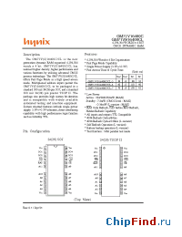 Datasheet GM71VS16400CT/CLT-7 manufacturer Hynix