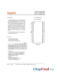 Datasheet GM71VS65400CCL-6 manufacturer Hynix