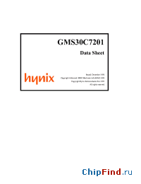 Datasheet GMS30C7201 manufacturer Hynix