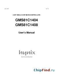 Datasheet GMS81C1404 manufacturer Hynix