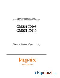 Datasheet GMS81C7008Q manufacturer Hynix