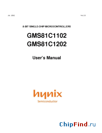 Datasheet GMS87C1102 manufacturer Hynix