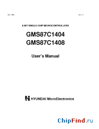Datasheet GMS87C1404 manufacturer Hynix