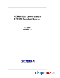 Datasheet HDM8513AP производства Hynix