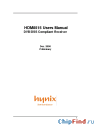 Datasheet HDM8515 manufacturer Hynix