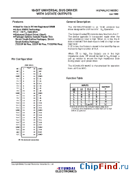 Datasheet HG74ALVC16835C manufacturer Hynix