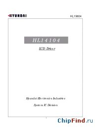 Datasheet HL14104 производства Hynix