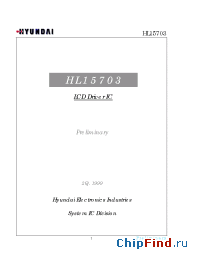 Datasheet HL15703 manufacturer Hynix