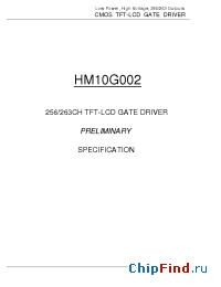 Datasheet HM10G002 manufacturer Hynix