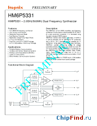 Datasheet HM6P5331 manufacturer Hynix