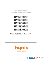 Datasheet HMS81004E manufacturer Hynix