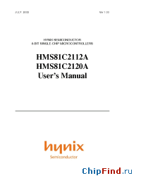 Datasheet HMS81C2112A manufacturer Hynix
