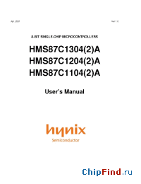 Datasheet HMS87C1202AD manufacturer Hynix