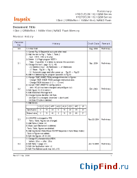 Datasheet HY27LF081G2M-TMB manufacturer Hynix