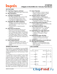 Datasheet HY29F400BR45 manufacturer Hynix