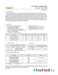 Datasheet HY51V7403HG manufacturer Hynix