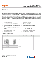 Datasheet HY57V561620BLT-HI manufacturer Hynix