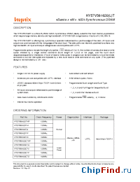 Datasheet HY57V561620LT-H manufacturer Hynix